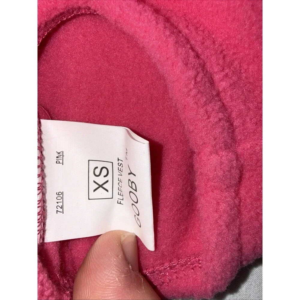 Gooby Pink Fleece Vest Size X-Small